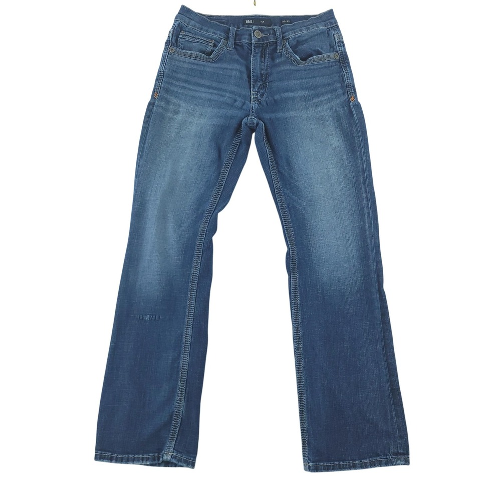 BKE Jake Bootcut Jeans Mens 31x32 Blue Medium Wash Stretch Denim Pants Casual